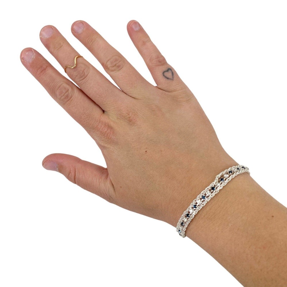 Nadine West Blue Bling Chain Bracelet